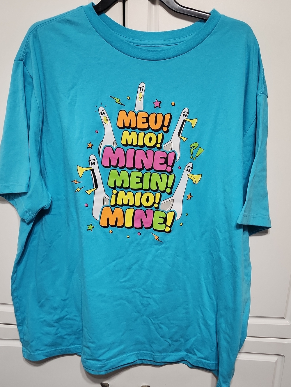 Disney Parks Finding Nemo Seagull Shirt l 'Mine!' Text